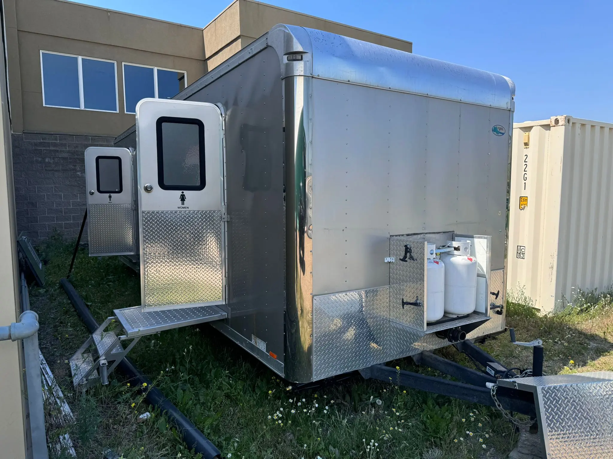 Luxury restroom trailer men's or women's side interior