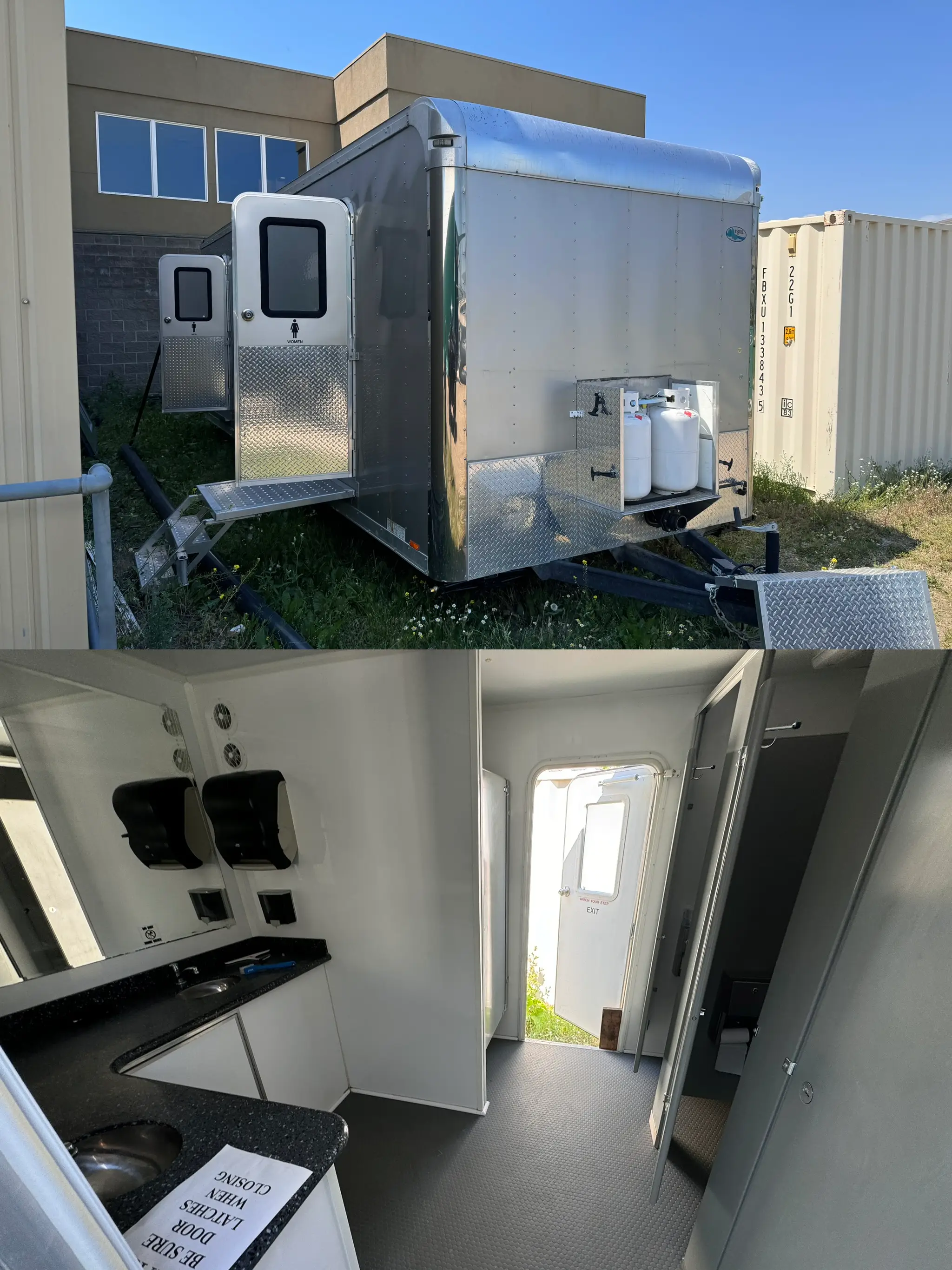 Luxury Wedding Washroom Trailer Rental
